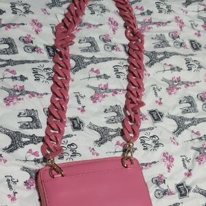 Pink Chain Strap Women's Bag